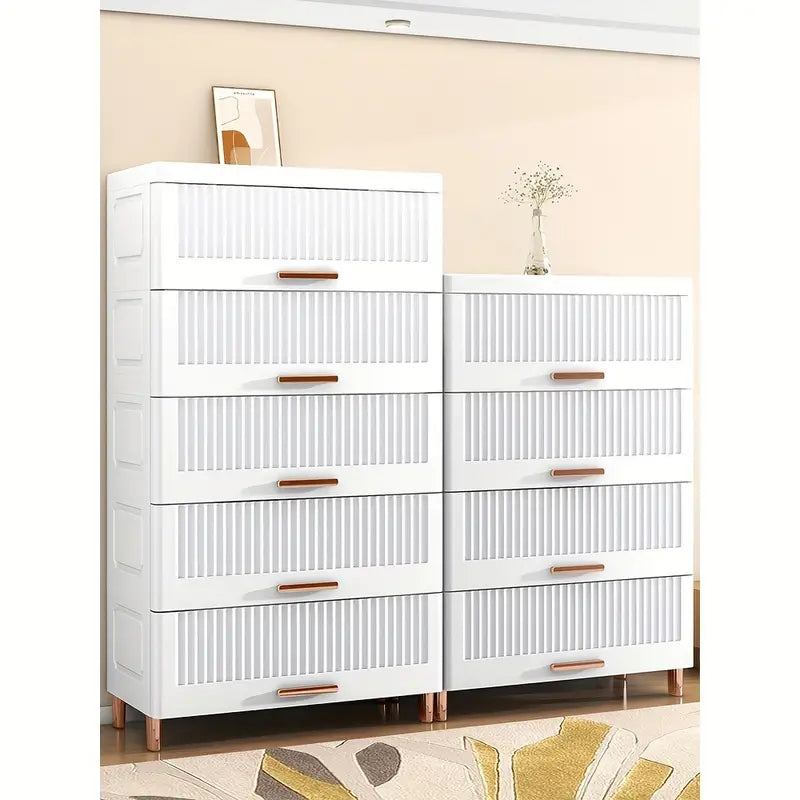 Effortlessly decluttering with the Plastic Drawer Storage Cabinet Organizer-1