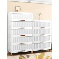 Effortlessly decluttering with the Plastic Drawer Storage Cabinet Organizer-1