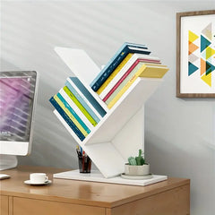 A minimalists dream: a beautifully crafted wooden bookshelf for your desk-1