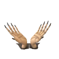 2-Piece Hand Bookends - Resin Decor-0