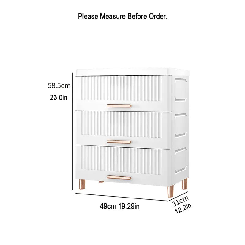 Effortlessly decluttering with the Plastic Drawer Storage Cabinet Organizer-5