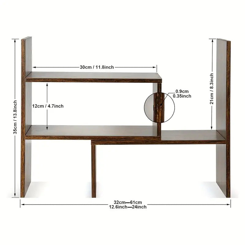 Simple Desktop Bookshelf: Office Storage Solution-4