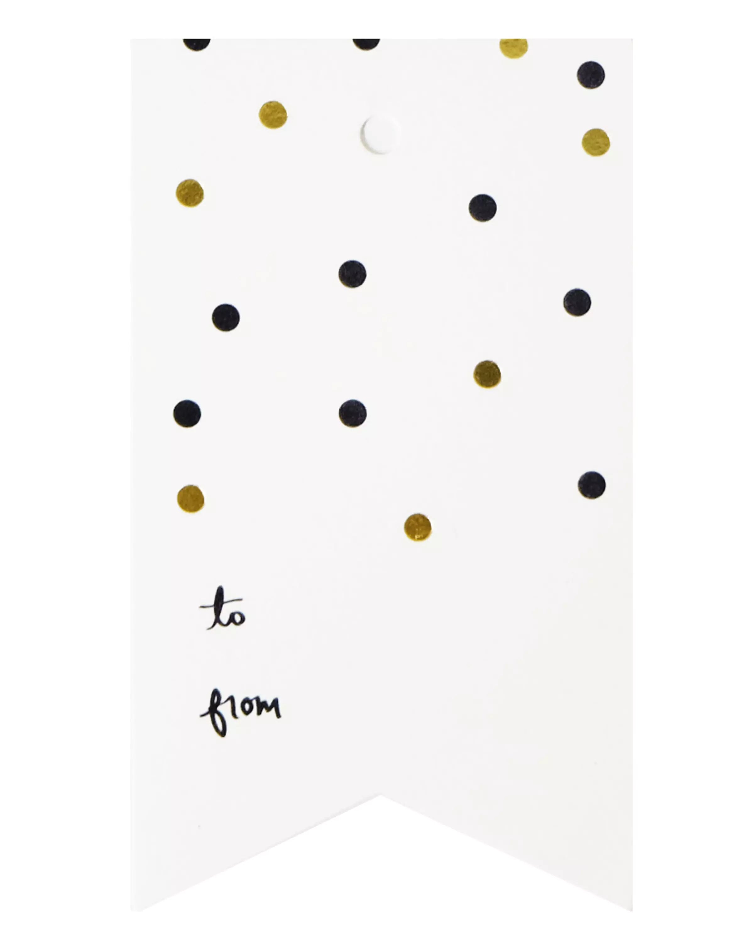 Gold & Black Confetti Tag-4