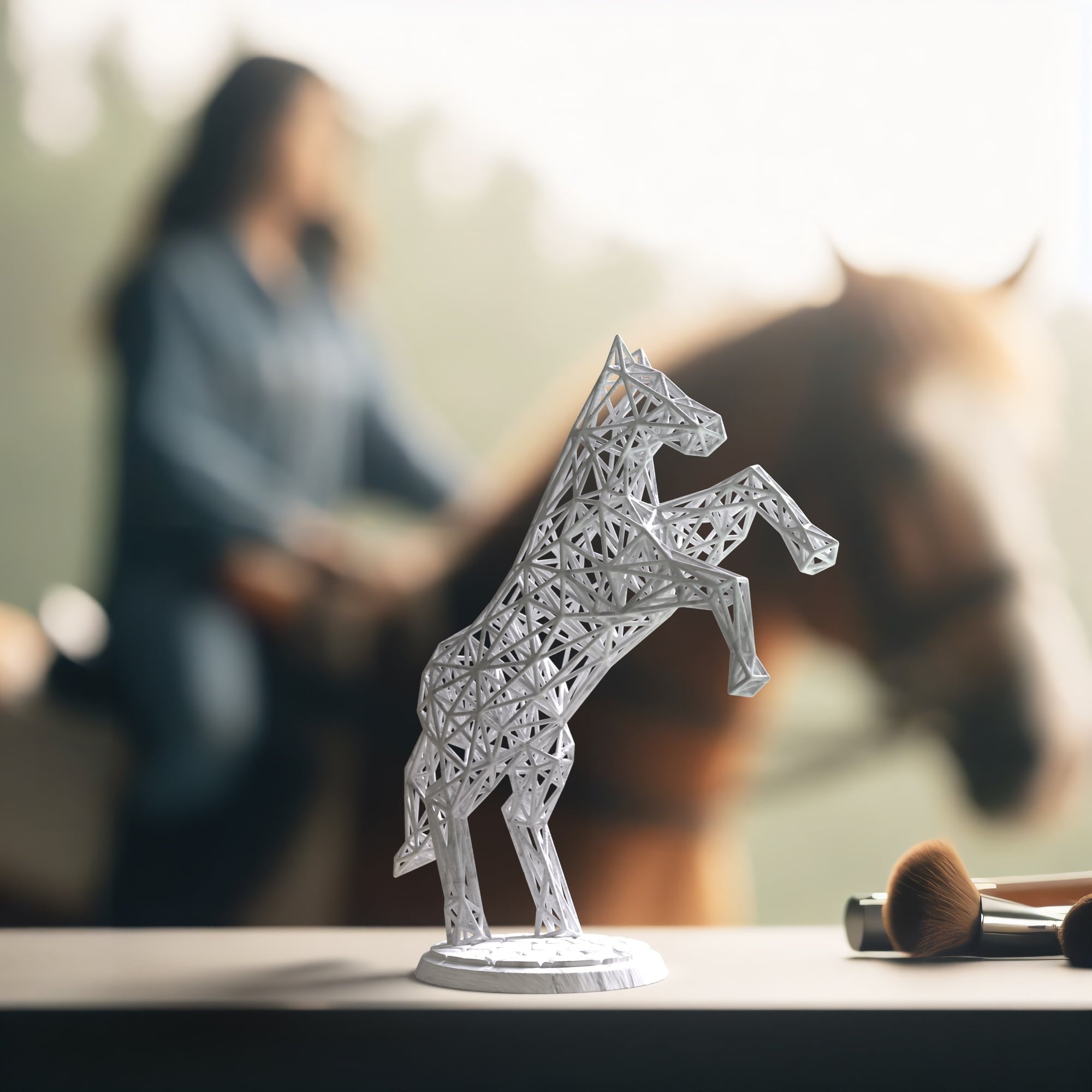 Standing Horse Decor Sculpture-4