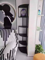 Corner Floor Bookshelf Display Rack-2