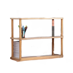 Walnut Multi-Layer Desktop Bookshelf-1