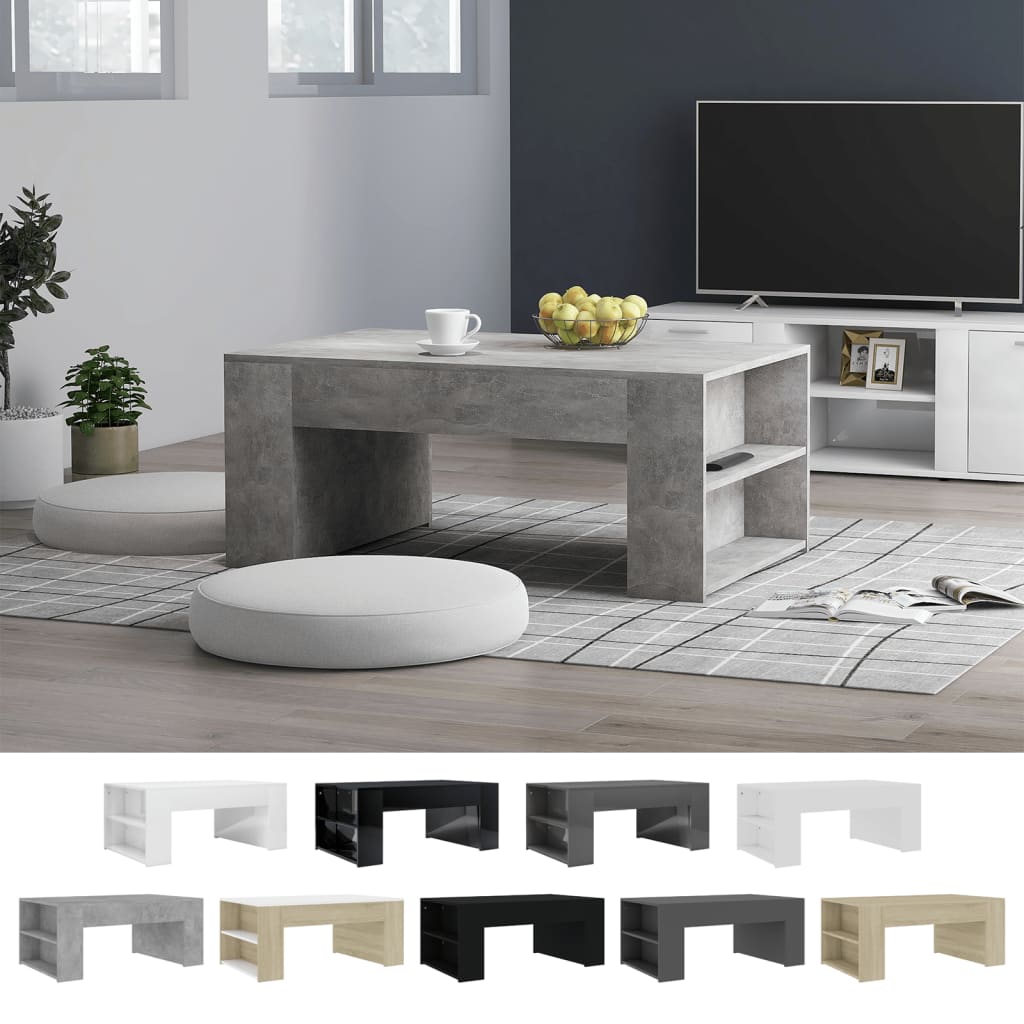 vidaXL Coffee Table Accent End Side Sofa Table for Living Room Engineered Wood-4